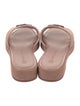 Tory Burch Suede Crystal Embellishments Slides