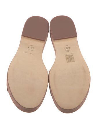 Tory Burch Suede Crystal Embellishments Slides