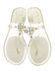 Tory Burch Rubber T-Strap Sandals