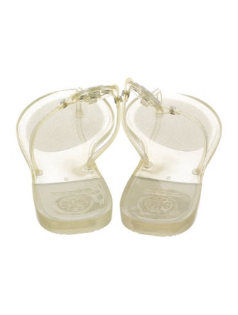 Tory Burch Rubber T-Strap Sandals