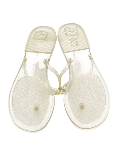 Tory Burch Rubber T-Strap Sandals