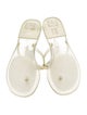 Tory Burch Rubber T-Strap Sandals