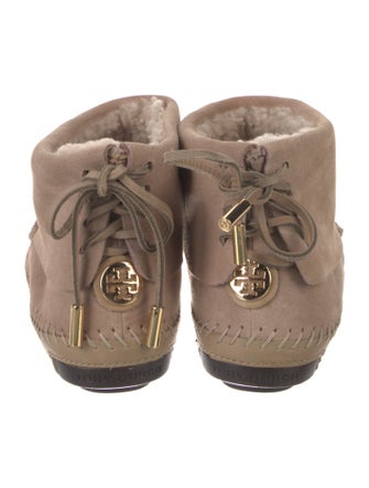 Tory Burch Suede Lace-Up Boots
