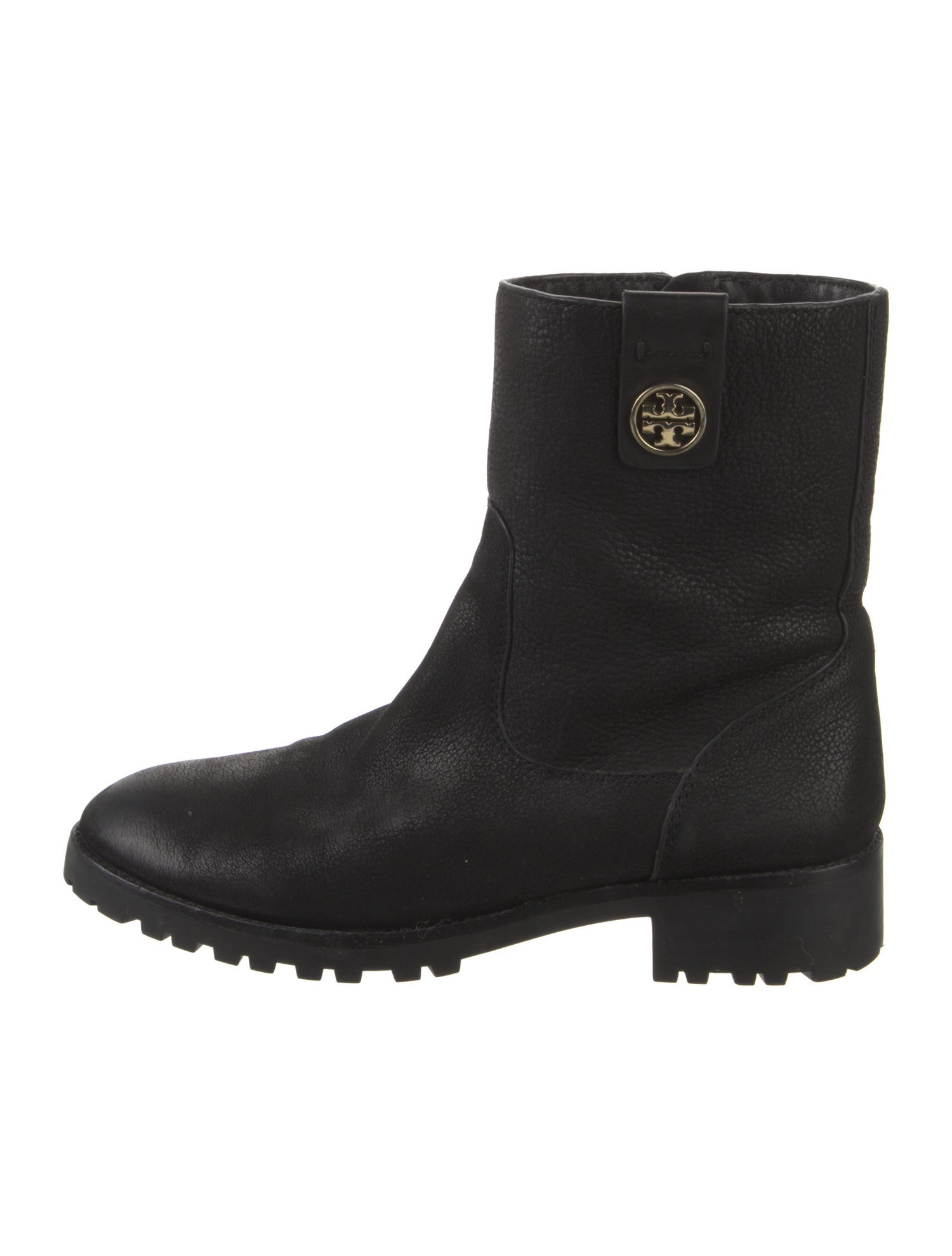 Tory Burch Leather Moto Boots