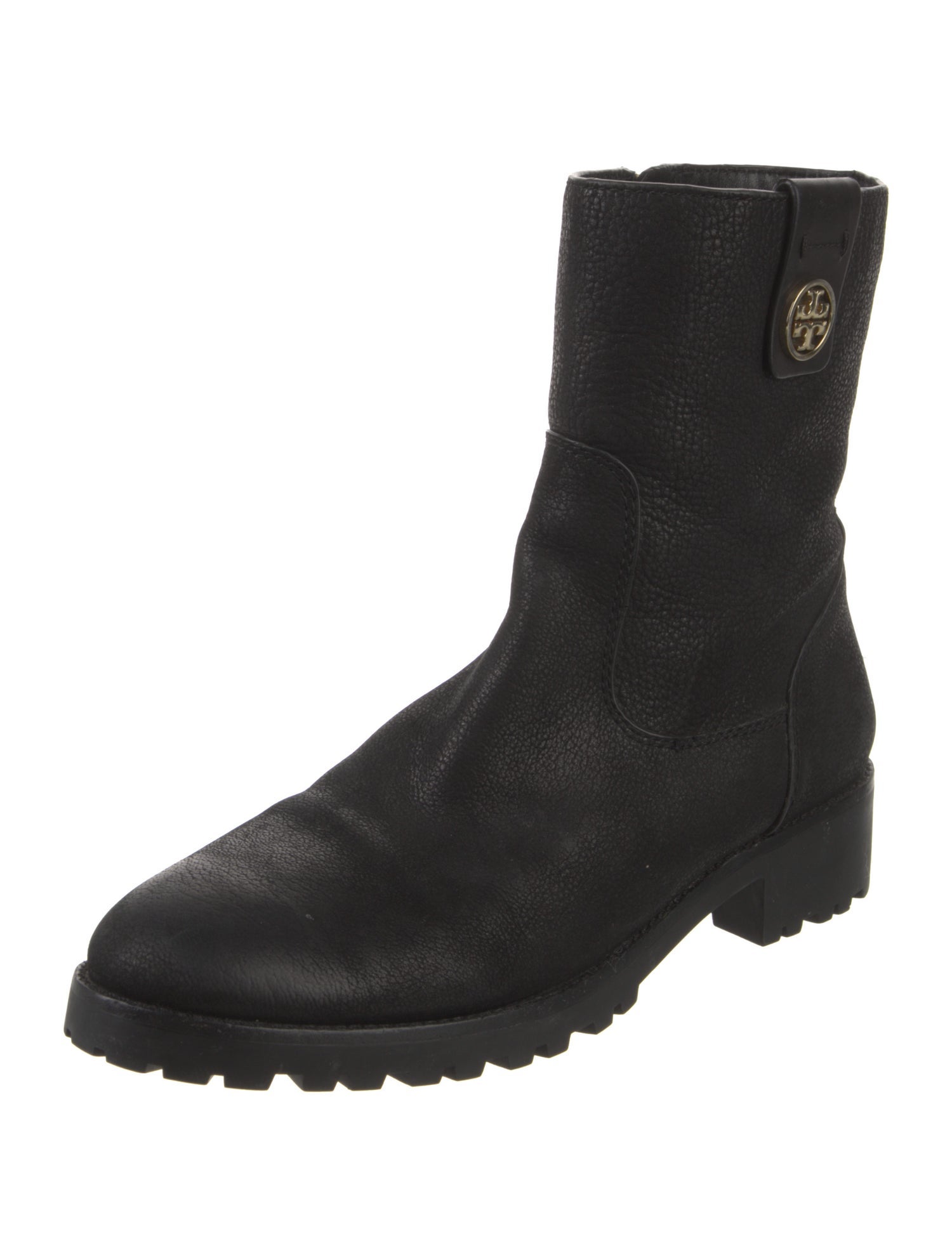 Tory Burch Leather Moto Boots
