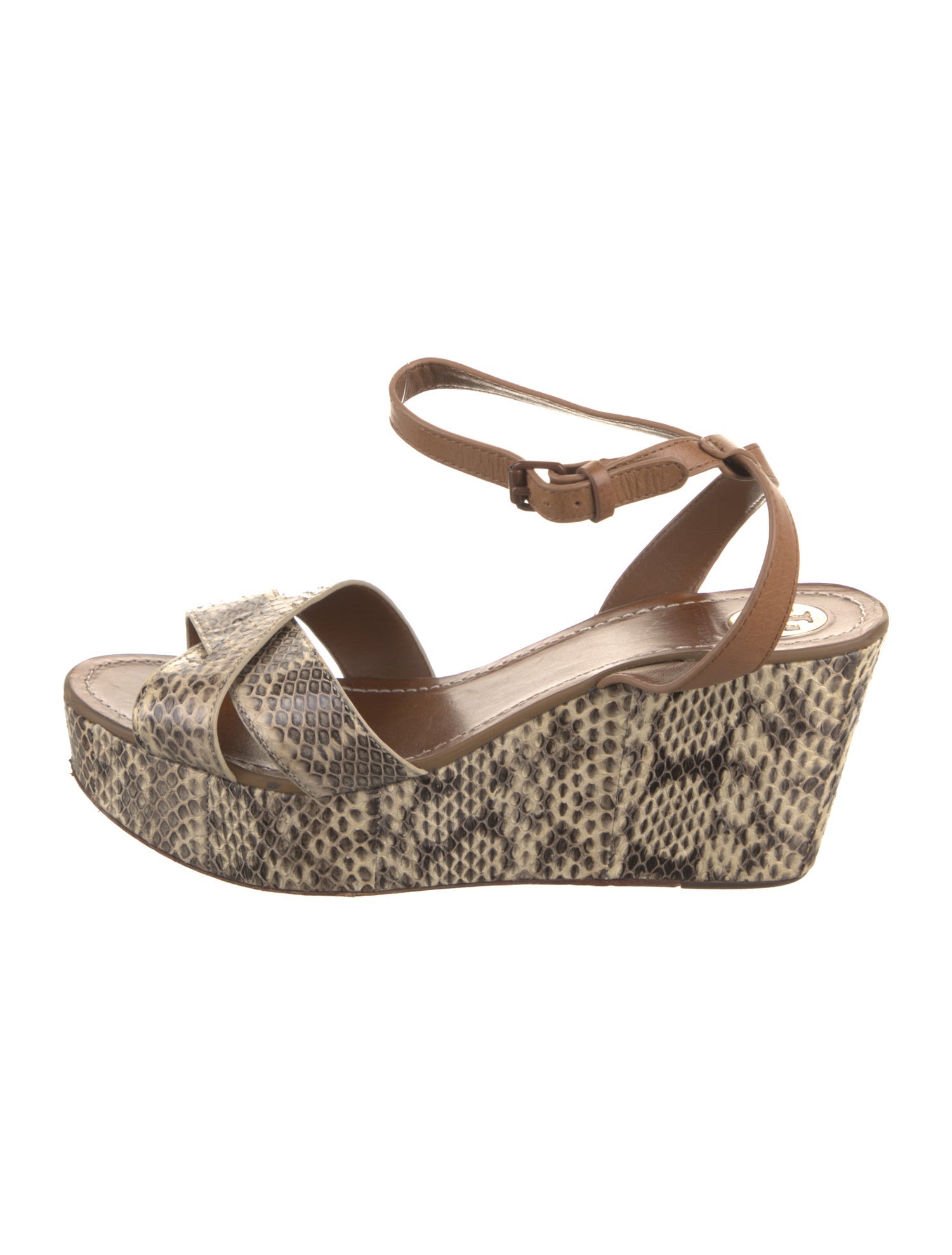 Tory Burch Snakeskin Animal Print Espadrilles