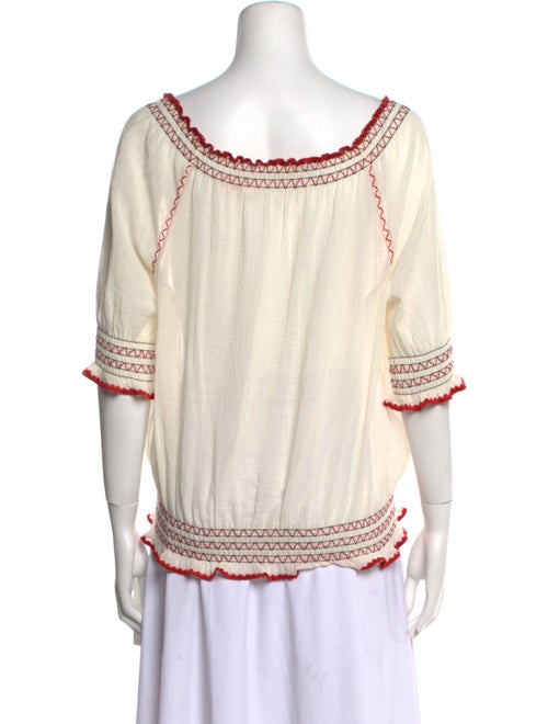 Tory Burch Printed Bateau Neckline Tunic