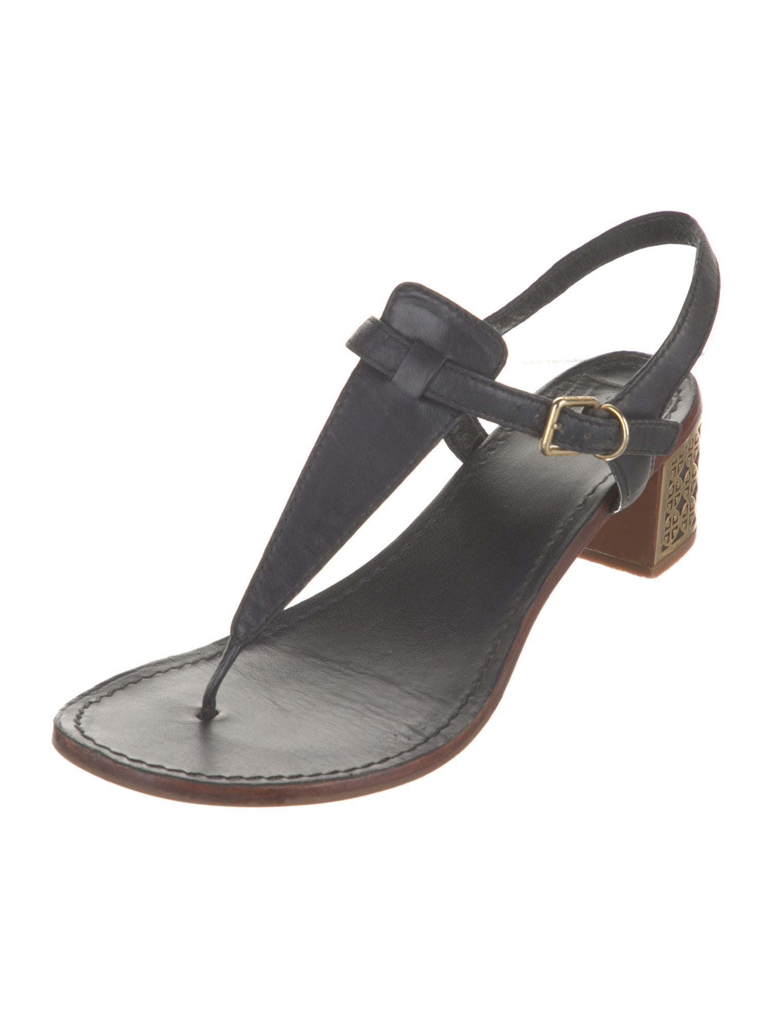 Tory Burch Leather Slingback Sandals