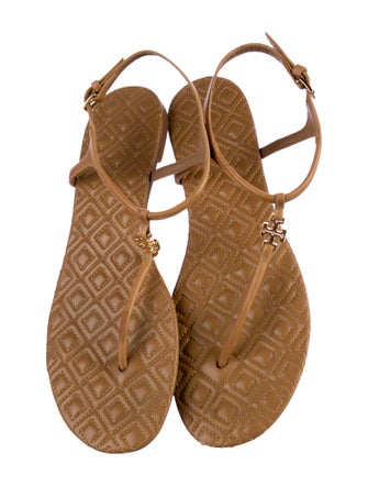 Tory Burch Leather T-Strap Sandals