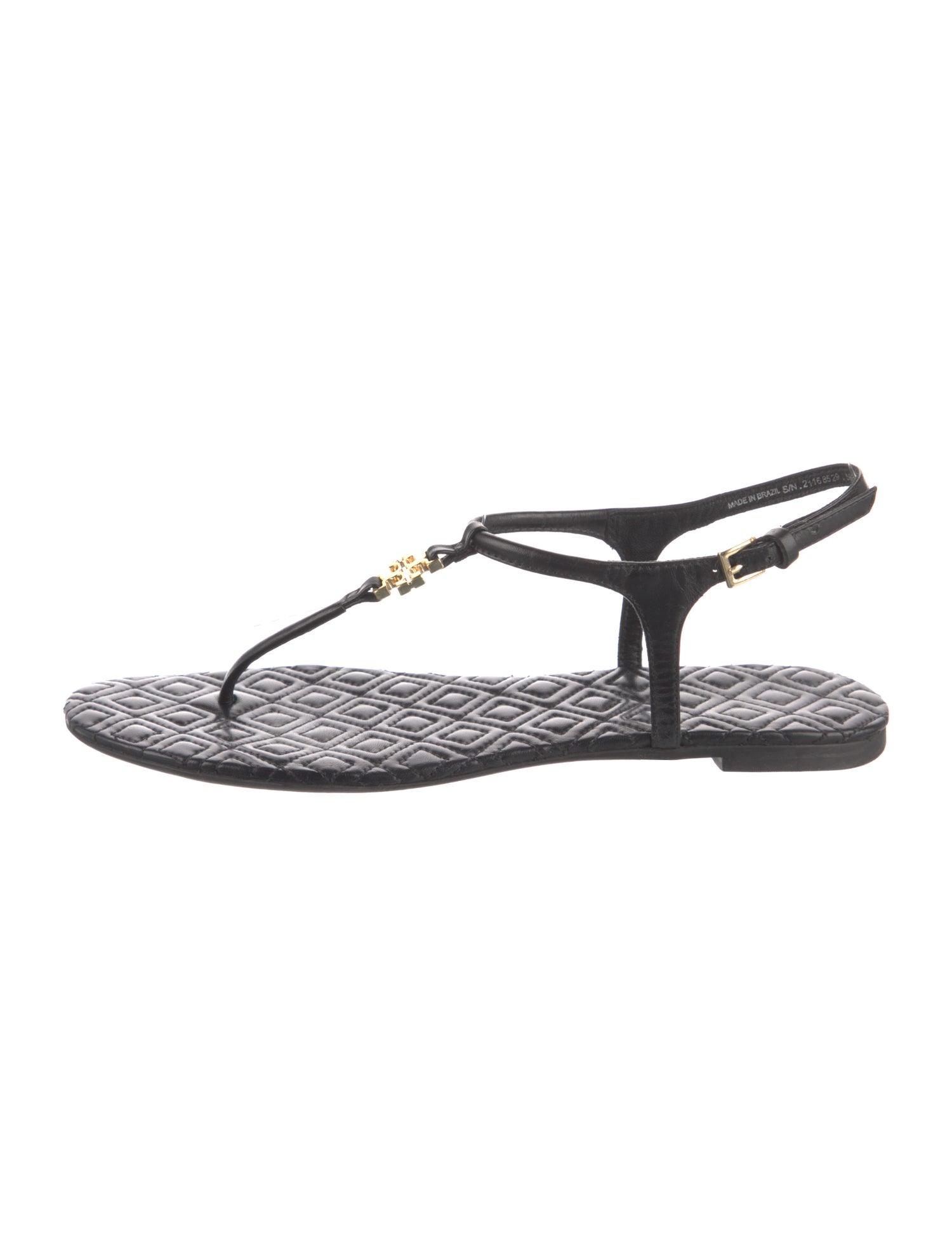 Tory Burch Leather T-Strap Sandals