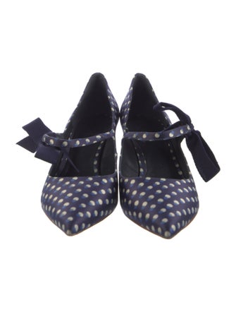 Tory Burch Satin Polka Dot Print Pumps