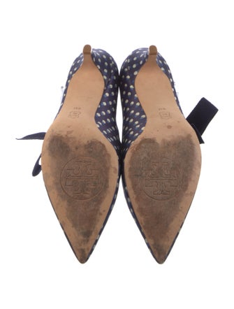 Tory Burch Satin Polka Dot Print Pumps