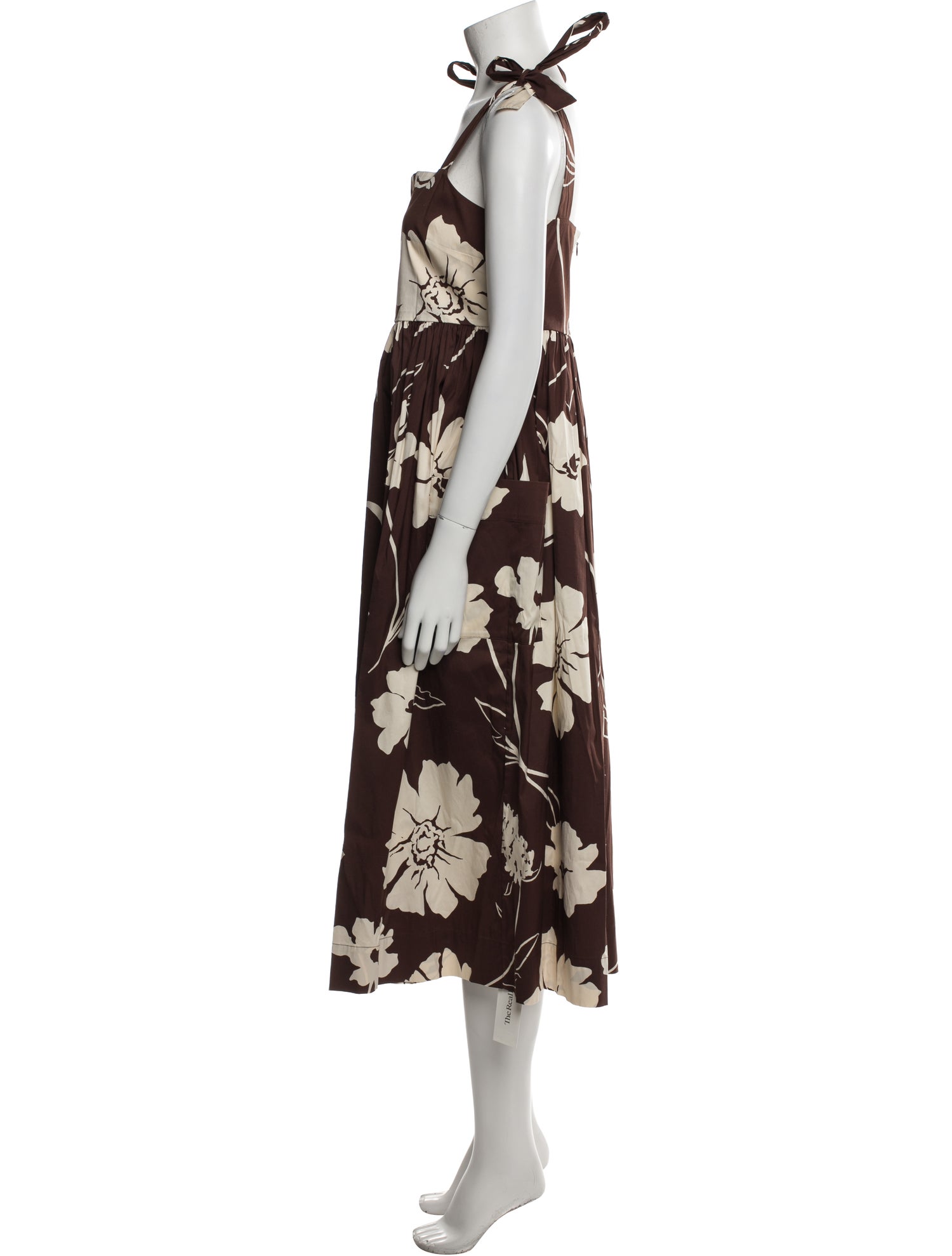 Tory Burch Floral Print Midi Length Dress