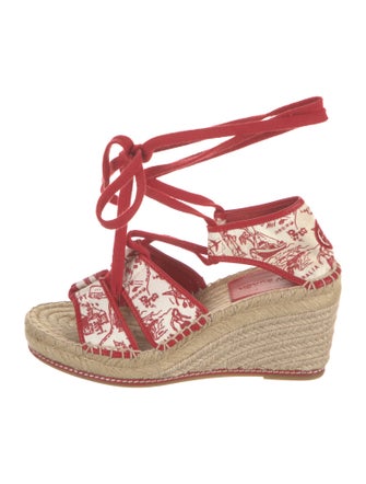 Tory Burch Canvas Printed Espadrilles