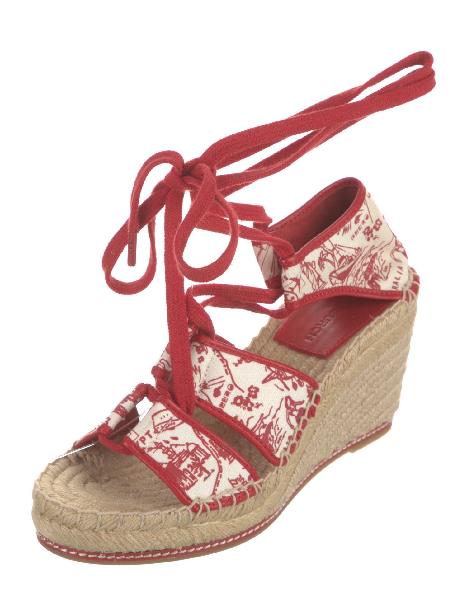Tory Burch Canvas Printed Espadrilles