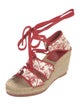 Tory Burch Canvas Printed Espadrilles