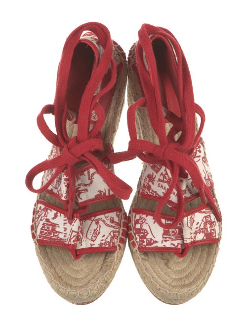Tory Burch Canvas Printed Espadrilles