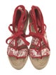 Tory Burch Canvas Printed Espadrilles