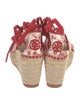 Tory Burch Canvas Printed Espadrilles