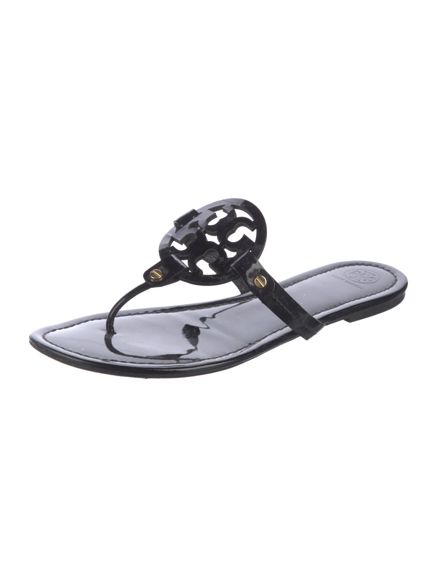 Tory Burch Patent Leather Slides
