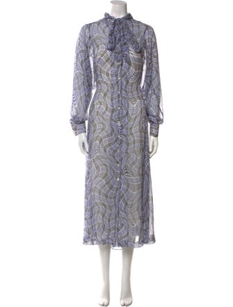 Tory Burch Printed Long Dress