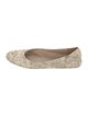 Tory Burch Embossed Leather Animal Print Ballet Flats