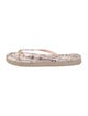 Tory Burch Rubber Animal Print Flip Flops