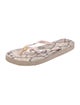 Tory Burch Rubber Animal Print Flip Flops