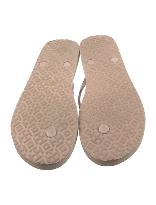 Tory Burch Rubber Animal Print Flip Flops
