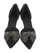 Tory Burch Suede Bow Accents D'Orsay Pumps