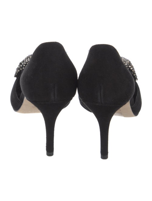 Tory Burch Suede Bow Accents D'Orsay Pumps