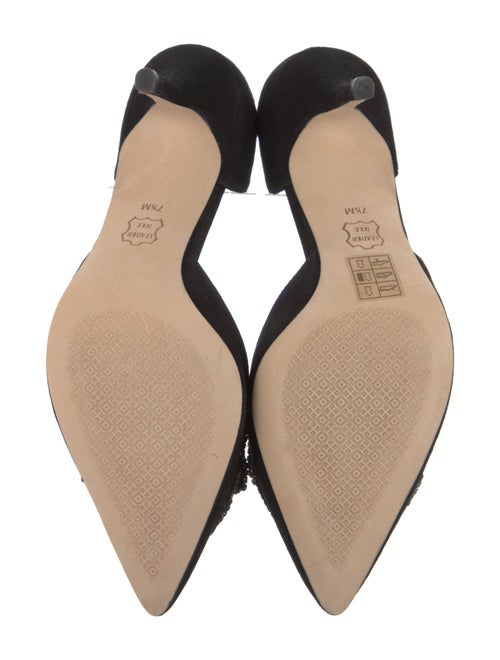 Tory Burch Suede Bow Accents D'Orsay Pumps
