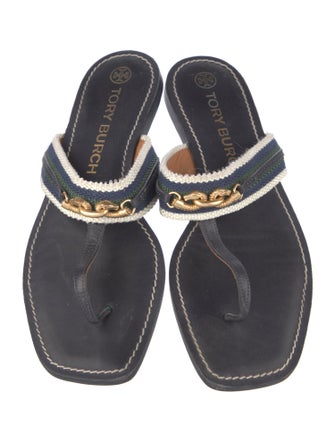 Tory Burch Leather Slides