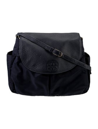 Tory Burch Leather-Trimmed Nylon Diaper Bag