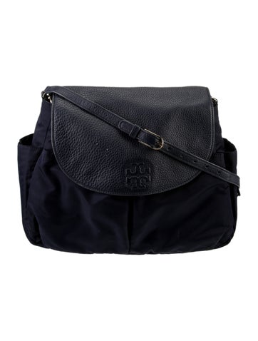 Tory Burch Leather-Trimmed Nylon Diaper Bag