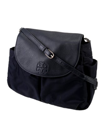 Tory Burch Leather-Trimmed Nylon Diaper Bag