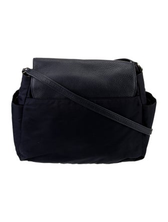 Tory Burch Leather-Trimmed Nylon Diaper Bag