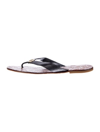 Tory Burch Leather Flip Flops