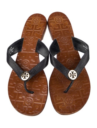 Tory Burch Leather Flip Flops