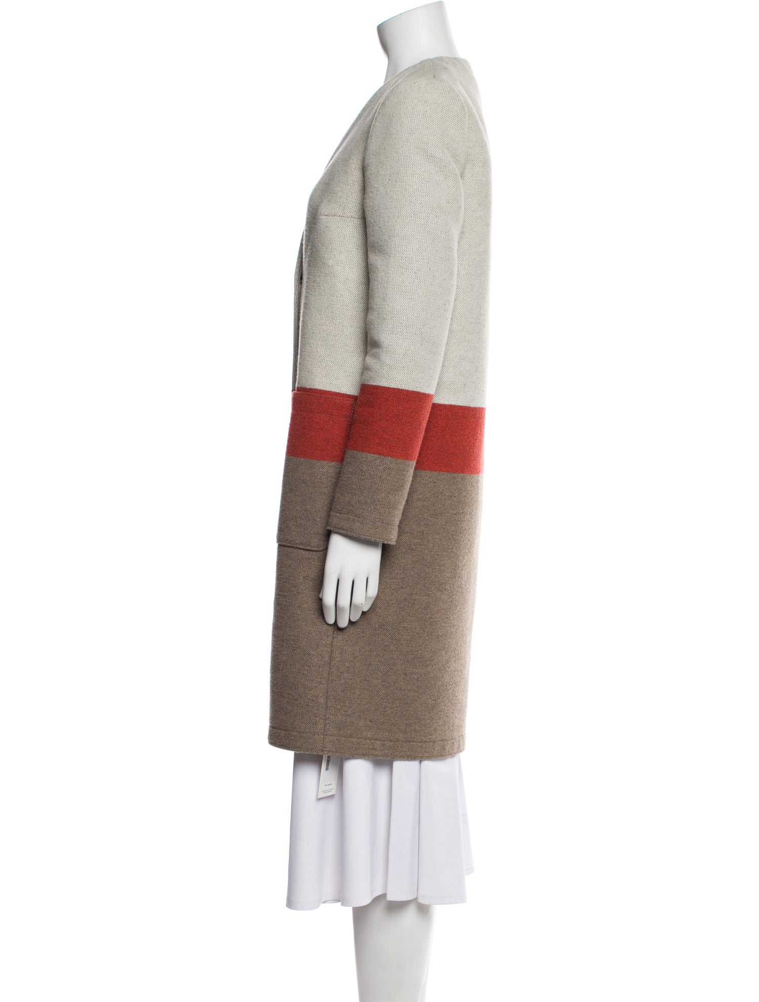 Tory Burch Colorblock Pattern Coat