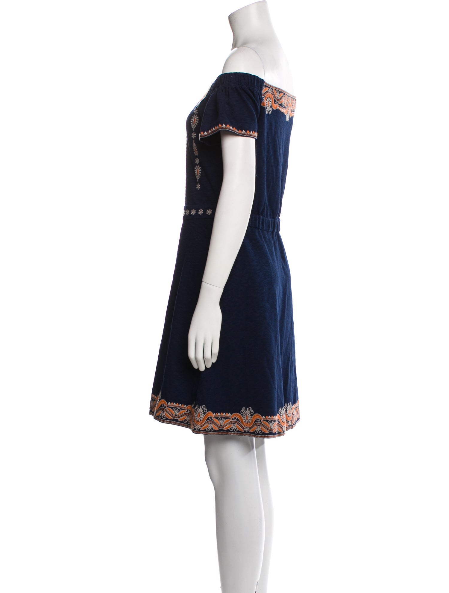 Tory Burch Off-The-Shoulder Mini Dress