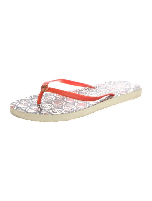 Tory Burch Rubber Printed Flip Flops