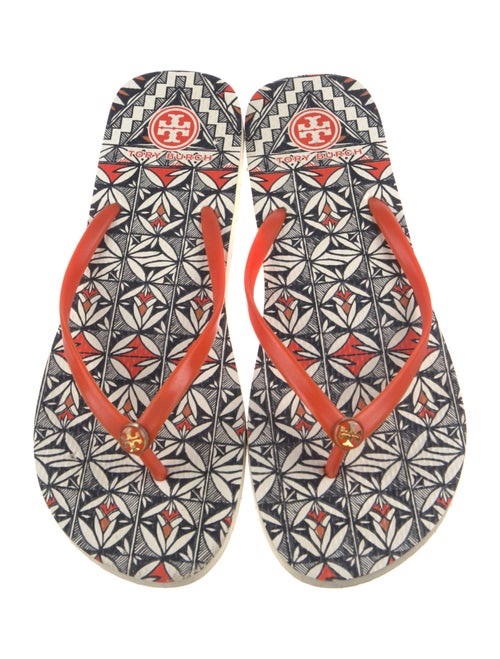 Tory Burch Rubber Printed Flip Flops