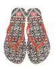 Tory Burch Rubber Printed Flip Flops