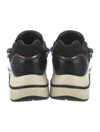 Tory Burch Leather Wedge Sneakers