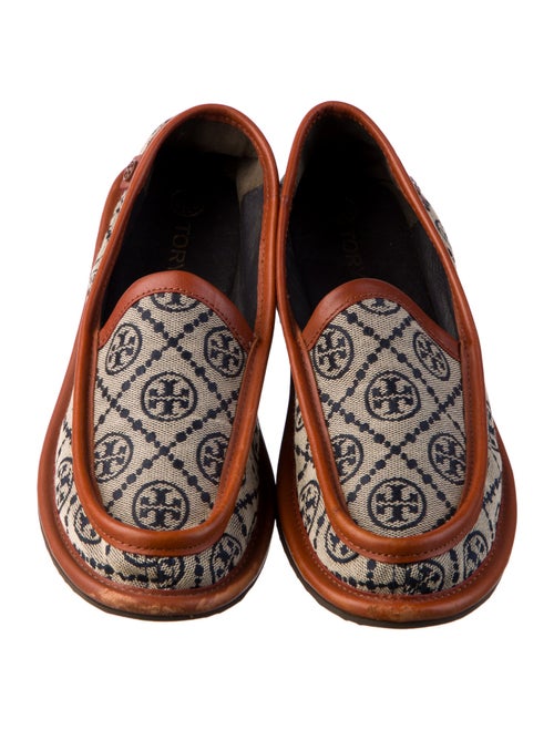 Tory Burch Canvas Graphic Print Loafers