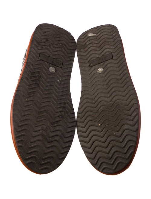 Tory Burch Canvas Graphic Print Loafers