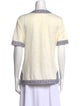 Tory Burch Linen V-Neck Top