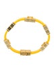Tory Burch Leather Serif-T Single Wrap Bracelet