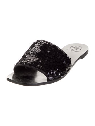 Tory Burch Sequins Sequin Embellishments Slides